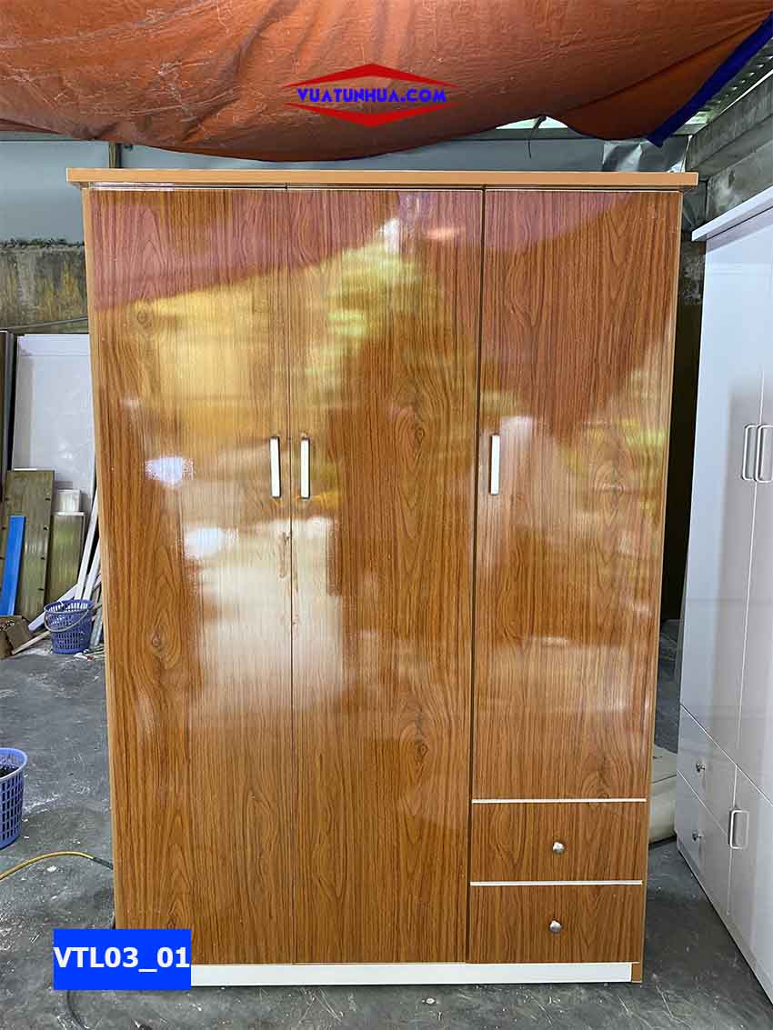 tủ nhựa quần áo 3 cánh VTL03_01 sang