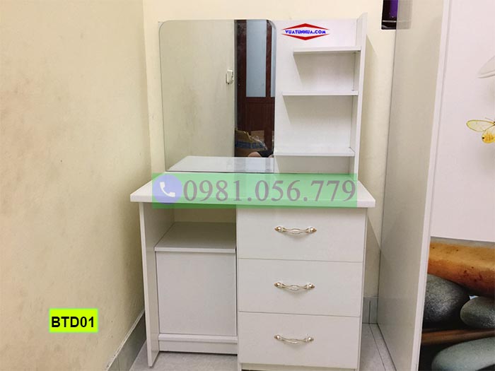 Xem ngay 3 mẫu bàn phấn nhựa Đài Loan dưới 2 triệu